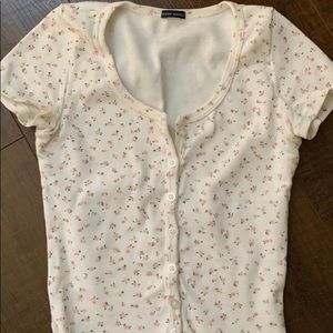 brandy t shirt w pink flowers